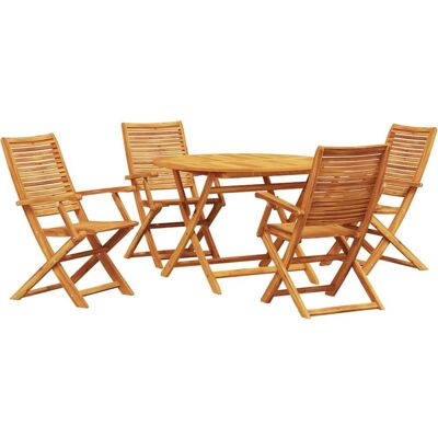 vidaXL - 3-Piece Oak Set - Brown - Gartentisch-Set vidaXL - 3-Piece Oak Set - Brown - Gartentisch-Set