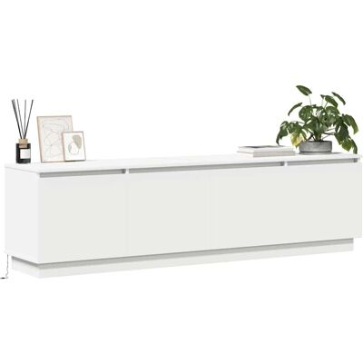 Vidaxl Wit LED-TV Kast - Modern Minimalistisch Opbergmeubel Vidaxl Wit LED-TV Kast - Modern Minimalistisch Opbergmeubel