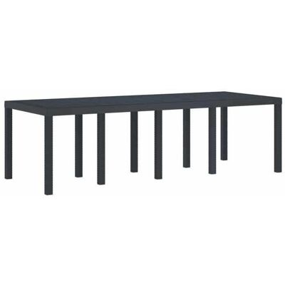 Vidaxl Gartentisch 250x100x73 cm Anthrazit - Gartentisch Vidaxl Gartentisch 250x100x73 cm Anthrazit - Gartentisch