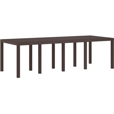 Vidaxl Brown Garden Table - 250x100x73 cm - Garden table Vidaxl Brown Garden Table - 250x100x73 cm - Garden table