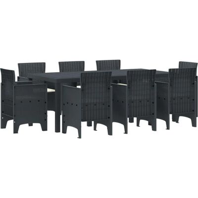 Marke Poly Rattan Gartenset 9 Stück - Gartentisch und Stühle Marke Poly Rattan Gartenset 9 Stück - Gartentisch und Stühle