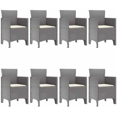 Vidaxl Gartentisch-Set - Für 8 Personen, UV-beständig, Modernes Design Vidaxl Gartentisch-Set - Für 8 Personen, UV-beständig, Modernes Design