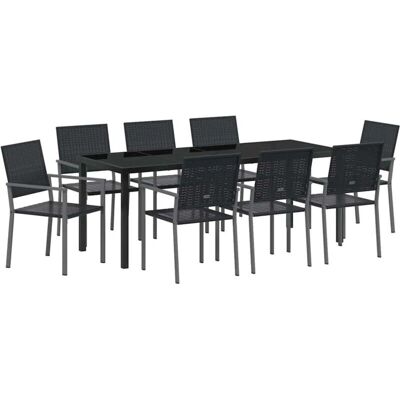 Vidaxl - 5-teilige Schwarze PE-Rattan - Gartenstühle Vidaxl - 5-teilige Schwarze PE-Rattan - Gartenstühle