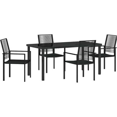 Unknown - 5-Piece Garden Set - Negro - Set de muebles de jardín Unknown - 5-Piece Garden Set - Negro - Set de muebles de jardín