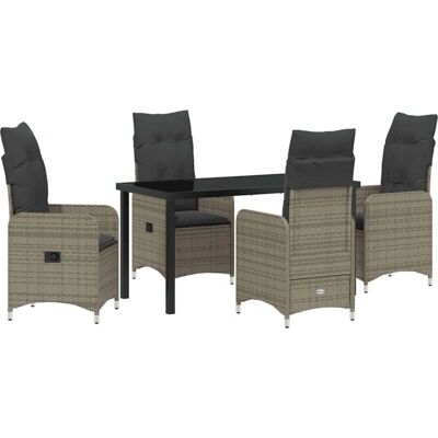 Generic - Rotin-PE Gris - 3-Piece - Grå - Have møbel sæt Generic - Rotin-PE Gris - 3-Piece - Grå - Have møbel sæt