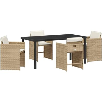 Vidaxl - Poliratán Beige - Beige - Gartenmöbel-Set Vidaxl - Poliratán Beige - Beige - Gartenmöbel-Set