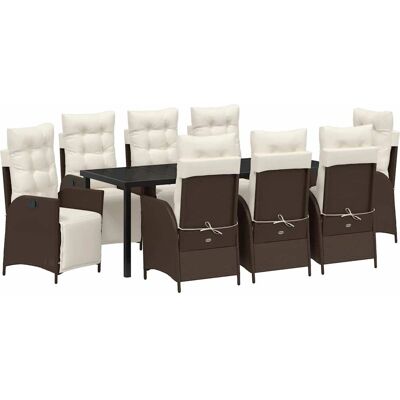 vidaXL - 9-Piece Garden Set - Braunes Rattan vidaXL - 9-Piece Garden Set - Braunes Rattan