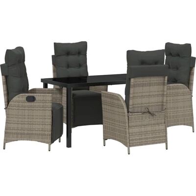 Generic - PolyRattan 5pc - Gris - Extérieur - Ensemble jardin - Publicité Generic - PolyRattan 5pc - Gris - Extérieur - Ensemble jardin - Publicité