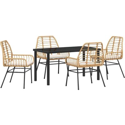 Unknown - Gartens Dining-Set - Braun Poly-Rattan - Outdoor Unknown - Gartens Dining-Set - Braun Poly-Rattan - Outdoor