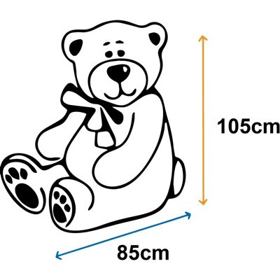 Viking - 190 cm crème I love you - Crème - Romantisch - Teddy bear Viking - 190 cm crème I love you - Crème - Romantisch - Teddy bear