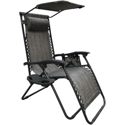 Viking - Choice Zero Gravity - Grijs gemêleerd - Tex-line - Zero gravity lounge chair Viking - Choice Zero Gravity - Grijs gemêleerd - Tex-line - Zero gravity lounge chair