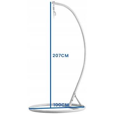 Viking - Hangstoel Standaard - Wit - Hammock chair stand Viking - Hangstoel Standaard - Wit - Hammock chair stand