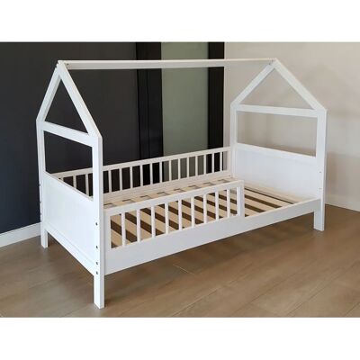 Viking - Huisje peuterbed - Massief vurenhout - Uitvalbeveiliging - Bed Viking - Huisje peuterbed - Massief vurenhout - Uitvalbeveiliging - Bed
