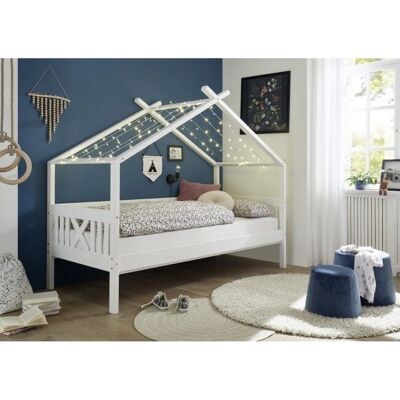 Viking Huisbed 90x200 Witwas Pine - bed Viking Huisbed 90x200 Witwas Pine - bed