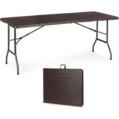 Viking - HDPE-179x74 - Houtlook - Waterdicht - Campingtafel Viking - HDPE-179x74 - Houtlook - Waterdicht - Campingtafel