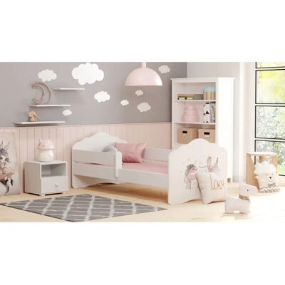 Viking - FALA - 140x70 cm - wit roze - bed Viking - FALA - 140x70 cm - wit roze - bed