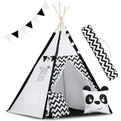 Viking - Tipi - Wit - Zigzag - Speeltent Viking - Tipi - Wit - Zigzag - Speeltent