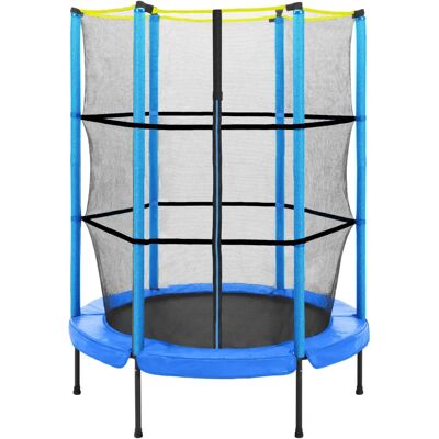Viking Model 152cm Blau Kids Trampoline - Veilig & Leuk Buiten Spel voor 3-6 Jaar Viking Model 152cm Blau Kids Trampoline - Veilig & Leuk Buiten Spel voor 3-6 Jaar