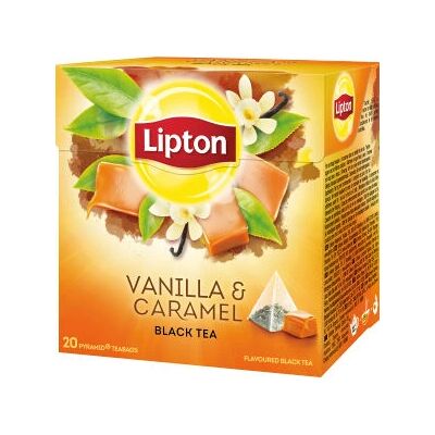 Thé noir vanille caramel Lipton - Thé - Publicité Thé noir vanille caramel Lipton - Thé - Publicité