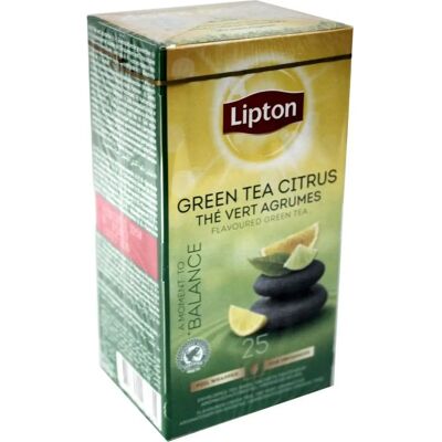 Lipton Grøn Te Citron - Balanseret Grøn Te - 25 Poser Lipton Grøn Te Citron - Balanseret Grøn Te - 25 Poser