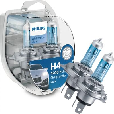 Philips WhiteVision ultra H4 (2 x 12V 55W + 2 x W5W) Philips WhiteVision ultra H4 (2 x 12V 55W + 2 x W5W)