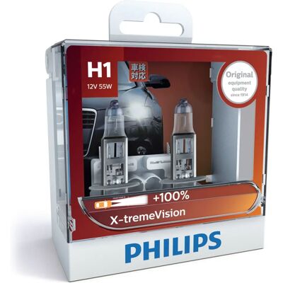 PHILIPS - 12258XVS2 - H1 12V 55W - Żarówka samochodowa PHILIPS - 12258XVS2 - H1 12V 55W - Żarówka samochodowa