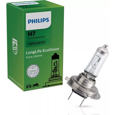 Żarówka samochodowa Philips LongLife EcoVision H7 55W - Oświetlenie Pojazdu Żarówka samochodowa Philips LongLife EcoVision H7 55W - Oświetlenie Pojazdu
