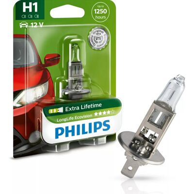 Philips LongLife EcoVision H1 55W Autolampe Philips LongLife EcoVision H1 55W Autolampe