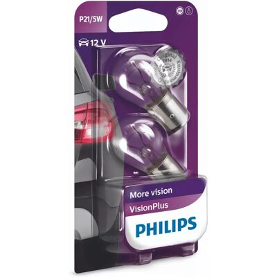 Ampoule voiture Philips VisionPlus P21/5W - Sécurité & Performance Ampoule voiture Philips VisionPlus P21/5W - Sécurité & Performance