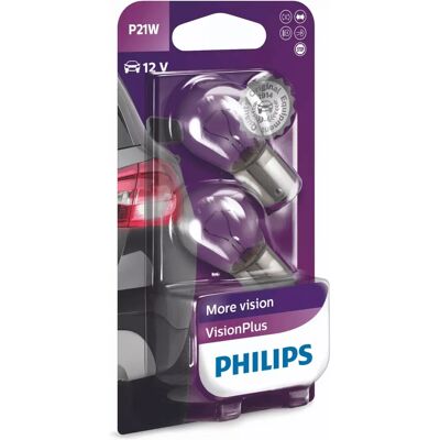 Philips VisionPlus P21W Ampoule voiture - Type de véhicule - Publicité Philips VisionPlus P21W Ampoule voiture - Type de véhicule - Publicité