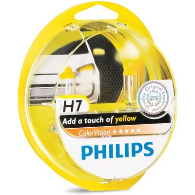 Ampoule de phare Philips 12972CVPYS2 - H4/H7 55 W - Publicité Ampoule de phare Philips 12972CVPYS2 - H4/H7 55 W - Publicité
