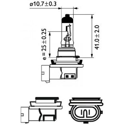 Philips 12360c1 - H8 Halogenlampe Philips 12360c1 - H8 Halogenlampe