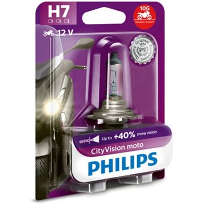 Bec lumină Philips Cityvision Moto H7 - Motocicletă Bec lumină Philips Cityvision Moto H7 - Motocicletă