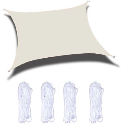 Linghhang - Vela de sombra rectangular 3x4m - waterproof - UV resistant - outdoor - Shade sail Linghhang - Vela de sombra rectangular 3x4m - waterproof - UV resistant - outdoor - Shade sail