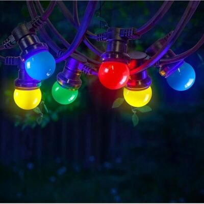 LINGHHANG - Guirnalda Guinguette Multicolor - IP65 - 10 m - Outdoor string lights LINGHHANG - Guirnalda Guinguette Multicolor - IP65 - 10 m - Outdoor string lights
