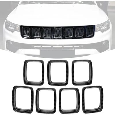 Linghhang - Jeep Compass MP 2017-2020 - Fibra de carbono - Adhesivo - Rejilla Insert Linghhang - Jeep Compass MP 2017-2020 - Fibra de carbono - Adhesivo - Rejilla Insert