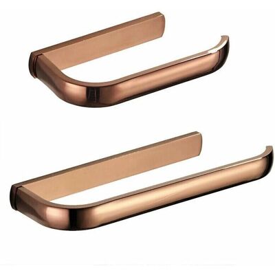 Linghhang - 2-Piece - Rose Gold - Brass - Towel Holder Linghhang - 2-Piece - Rose Gold - Brass - Towel Holder