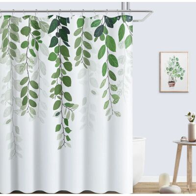 LINGHHANG - Cortina 180x180 - Leaves - Polyester - Shower Curtain LINGHHANG - Cortina 180x180 - Leaves - Polyester - Shower Curtain
