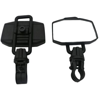 LINGHHANG - Espejos universales ATV/UTV - Negro - 1.5/2 pulg - Espejos laterales LINGHHANG - Espejos universales ATV/UTV - Negro - 1.5/2 pulg - Espejos laterales
