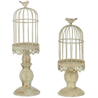 Linghhang - Birdcage Candle Holder - White - Candle Holder Linghhang - Birdcage Candle Holder - White - Candle Holder