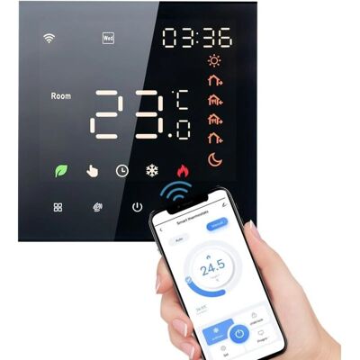 Linghhang SmartWiFiThermostat3A - black Thermostat Linghhang SmartWiFiThermostat3A - black Thermostat