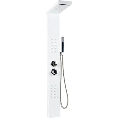 Aqrau - Panel de Ducha 5 en 1 de Acero Inoxidable - 15×47×130 cm - Panel de Ducha Aqrau - Panel de Ducha 5 en 1 de Acero Inoxidable - 15×47×130 cm - Panel de Ducha