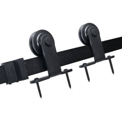 Aqrau - Barn door pulley kit - 183 cm - gancho T - herrajes de puerta Aqrau - Barn door pulley kit - 183 cm - gancho T - herrajes de puerta