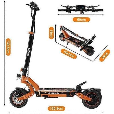 Trottinette électrique RCB D7 - Autonomie 80-90KM - 800W - Pliable - App - Publicité Trottinette électrique RCB D7 - Autonomie 80-90KM - 800W - Pliable - App - Publicité