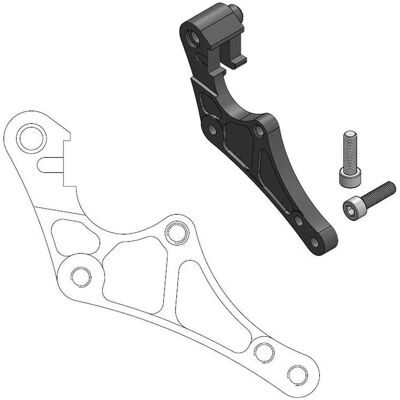 Adaptateur de pince de frein Moto Master 320mm pour disques Supermotard Street et Racing - Publicité Adaptateur de pince de frein Moto Master 320mm pour disques Supermotard Street et Racing - Publicité