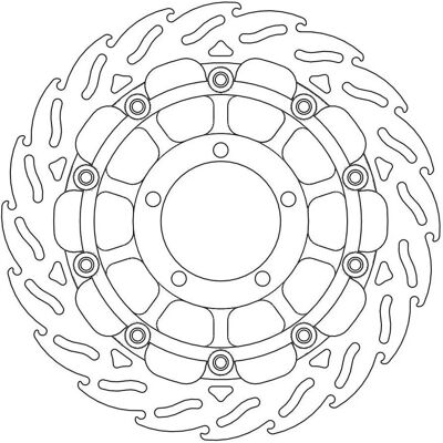 Moto Master - Flame - Frontale Sinistra - Brake Disc Moto Master - Flame - Frontale Sinistra - Brake Disc
