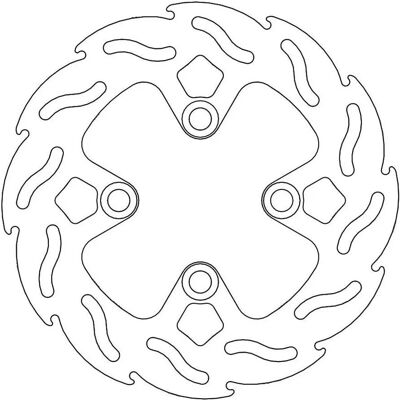 Moto Master - Flame - Honda MSX125 - Posteriore - Disc brake rotor Moto Master - Flame - Honda MSX125 - Posteriore - Disc brake rotor