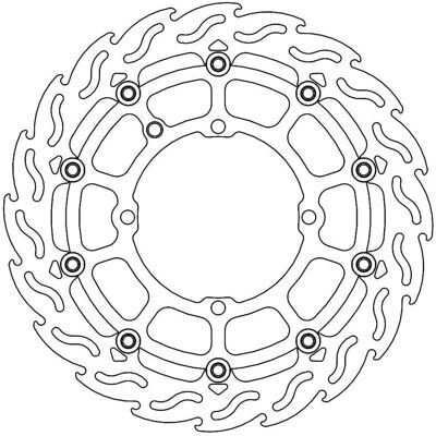 Moto Master Flame 260mm Brake Disc - Motorcycle Moto Master Flame 260mm Brake Disc - Motorcycle