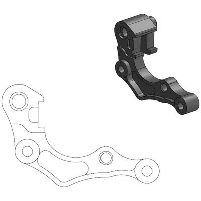 Moto Master Oversized 270mm Bremsadapter - Honda CRF 250/450 2019-2020 Moto Master Oversized 270mm Bremsadapter - Honda CRF 250/450 2019-2020