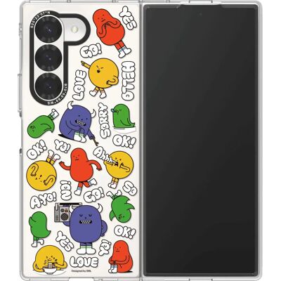 Litteä suoja Galaxy Fold6 - Luova hirviösuunnittelu Litteä suoja Galaxy Fold6 - Luova hirviösuunnittelu
